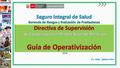 2016 Lic. Adm. Sabino Noa. CONTENIDO 1.El SIS como IAFAS. 2.La Supervisión 3.Operativización de la Directiva.