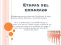 Etapas del embarazo El embarazo es una etapa muy bonita, por lo tanto hay que saberla disfrutar a su debido tiempo. Si no la disfrutamos a su debido tiempo.