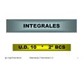 @ Angel Prieto BenitoMatemáticas 2º Bachillerato C.S.1 INTEGRALES U.D. 10 * 2º BCS.