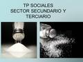 TP SOCIALES SECTOR SECUNDARIO Y TERCIARIO
