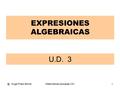 @ Angel Prieto BenitoMatemáticas Aplicadas CS I1 U.D. 3 EXPRESIONES ALGEBRAICAS.