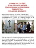 Para la celebración de los 125 años de la llegada de las HERMANAS DE LA CARIDAD DE SANTA ANA A LATINOAMERICA, nos preparamos con el triduo en el que nos.
