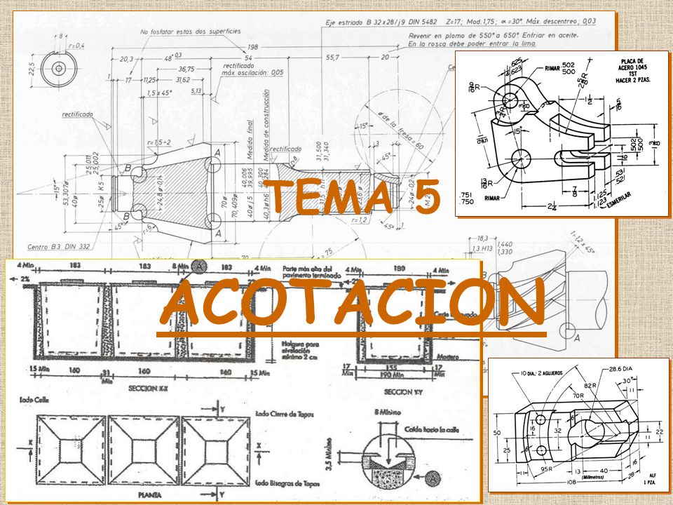 TEMA ACOTACION. con acotaciones TEMA ACOTACION.