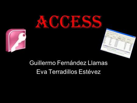 ACCESS Guillermo Fernández Llamas Eva Terradillos Estévez.