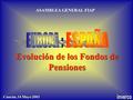 Evolución de los Fondos de Pensiones Cancún, 14 Mayo 2003 ASAMBLEA GENERAL FIAP.