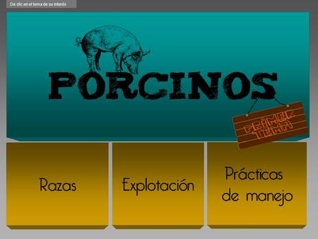 De clic en el tema de su interés