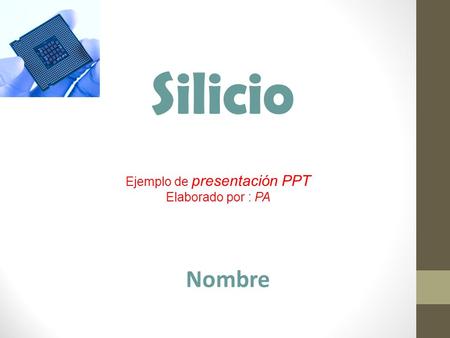 Ejemplo de presentación PPT