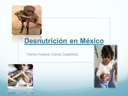 Desnutrición en México Fàtima Viridiana Chàvez Castañeda.