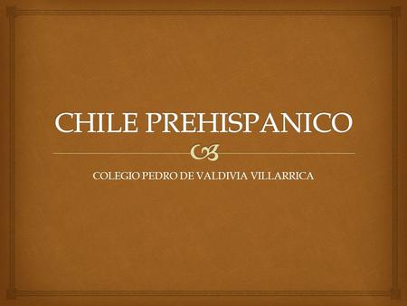 COLEGIO PEDRO DE VALDIVIA VILLARRICA