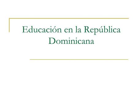 Educación en la República Dominicana. Colegio y escuela Escuela: centro de enseñanza/ centro educativo publico. Colegio: Centro educativo privado.