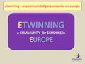Bart Verswijvel-2010 etwinning - una comunidad para escuelas en europa.
