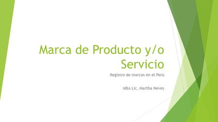 Marca de Producto y/o Servicio