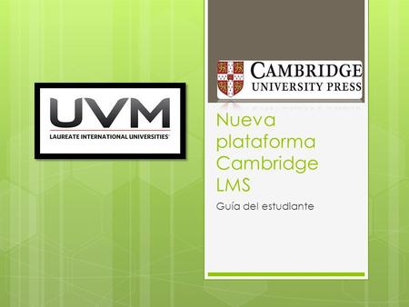 Nueva plataforma Cambridge LMS