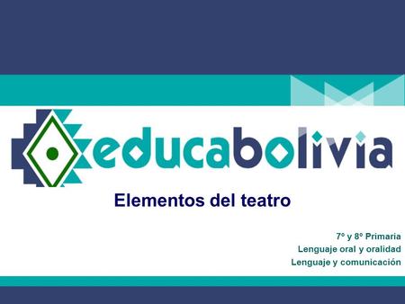 Elementos del teatro 7º y 8º Primaria Lenguaje oral y oralidad Lenguaje y comunicación.