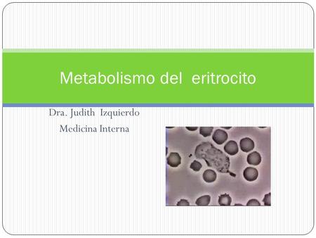 Metabolismo del eritrocito