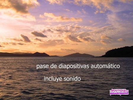 pase de diapositivas automático incluye sonido presenta.
