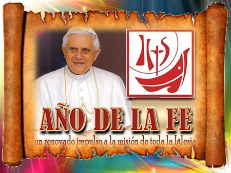 (Catequesis del Papa sobre la fe, 21 nov.. 2012) Fr. Rufino María Grández - Capuchino.