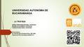 UNIVERSIDAD AUTONOMA DE BUCARAMANGA -LA TRISTEZA MARIA FERNANDA RANGEL U00094244 DANIELA CALDERON U00094324 YANELIS DAZA VEGA U00090987 Presentado a: Dr.