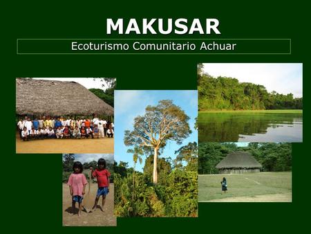 MAKUSAR Ecoturismo Comunitario Achuar. La nacionalidad Achuar del Ecuador  Los Achuar son representados por la Nacionalidad Achuar del Ecuador (NAE)