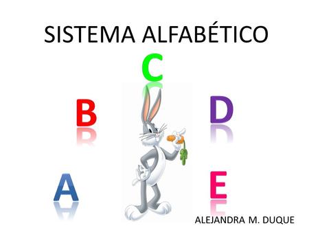 SISTEMA ALFABÉTICO ALEJANDRA M. DUQUE. OBJETIVO Utilizar adecuadamente el Sistema de Archivo Alfabético para Personas Naturales en la organización de.