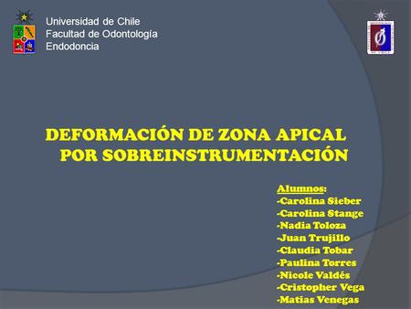 DEFORMACIÓN DE ZONA APICAL POR SOBREINSTRUMENTACIÓN