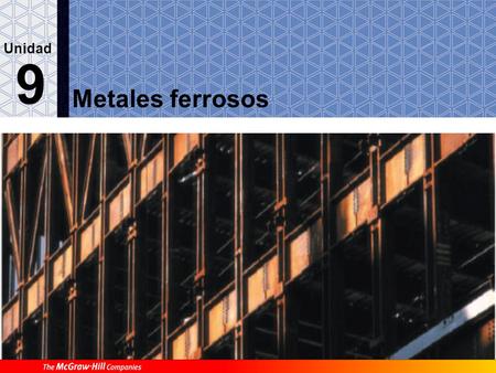 9.1. Metales ferrosos o férricos