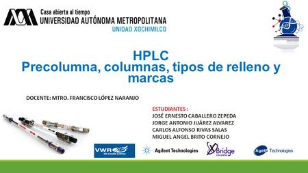 Precolumna, columnas, tipos de relleno y marcas