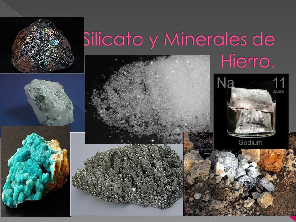 Silicato y Minerales de Hierro. - ppt descargar
