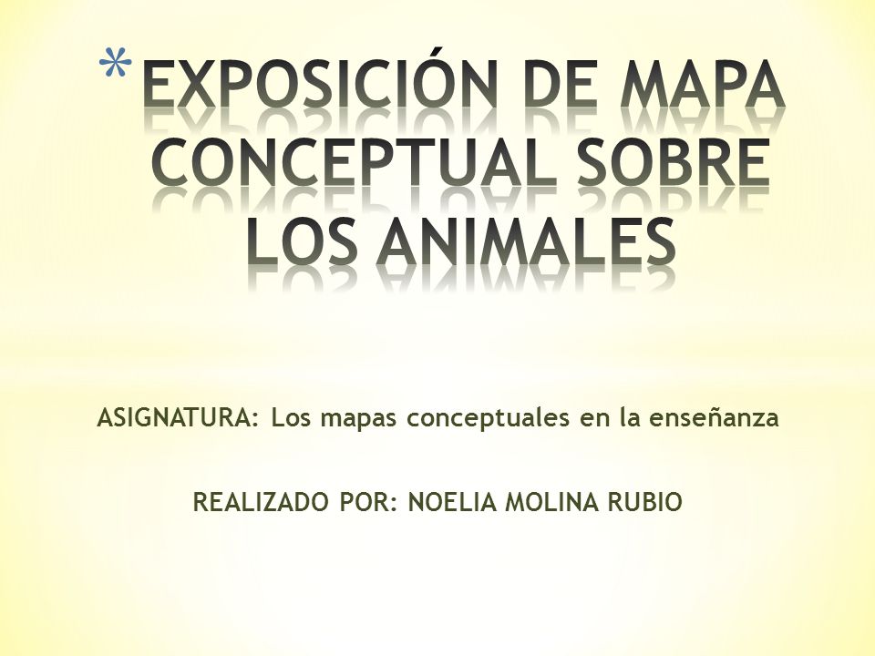 EXPOSICIÓN DE MAPA CONCEPTUAL SOBRE LOS ANIMALES - ppt video online  descargar