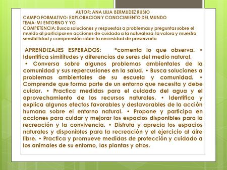 AUTOR: ANA LILIA BERMUDEZ RUBIO