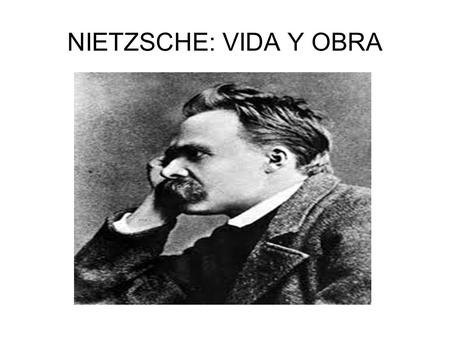NIETZSCHE: VIDA Y OBRA. En su monumental biografía sobre la Vida de Nietzsche, Curt Janz distingue cuatro etapas: [1] Etapa «Infancia, juventud y formación.
