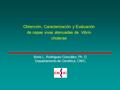 Boris L. Rodríguez González, Ph. D. Departamento de Genética, CNIC. Obtención, Caracterización y Evaluación de cepas vivas atenuadas de Vibrio cholerae.
