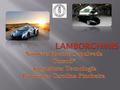 Es un fabricante italiano de automóviles deportivos fundado en 1963 por el fabricante de tractores Ferruccio Lamborghini y que actualmente pertenece a.