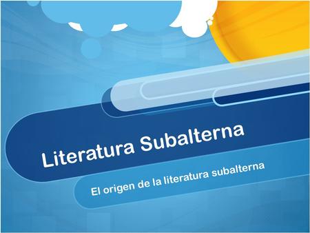 Literatura Subalterna