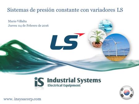 Sistemas de presión constante con variadores LS
