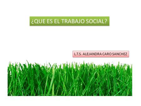 ¿QUE ES EL TRABAJO SOCIAL?