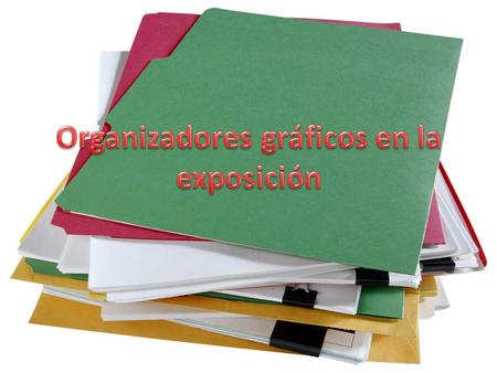 Organizadores gráficos en la exposición