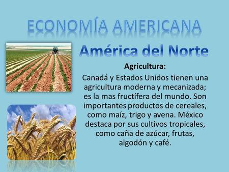 Economía Americana América del Norte