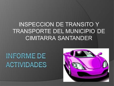 Informe de actividades