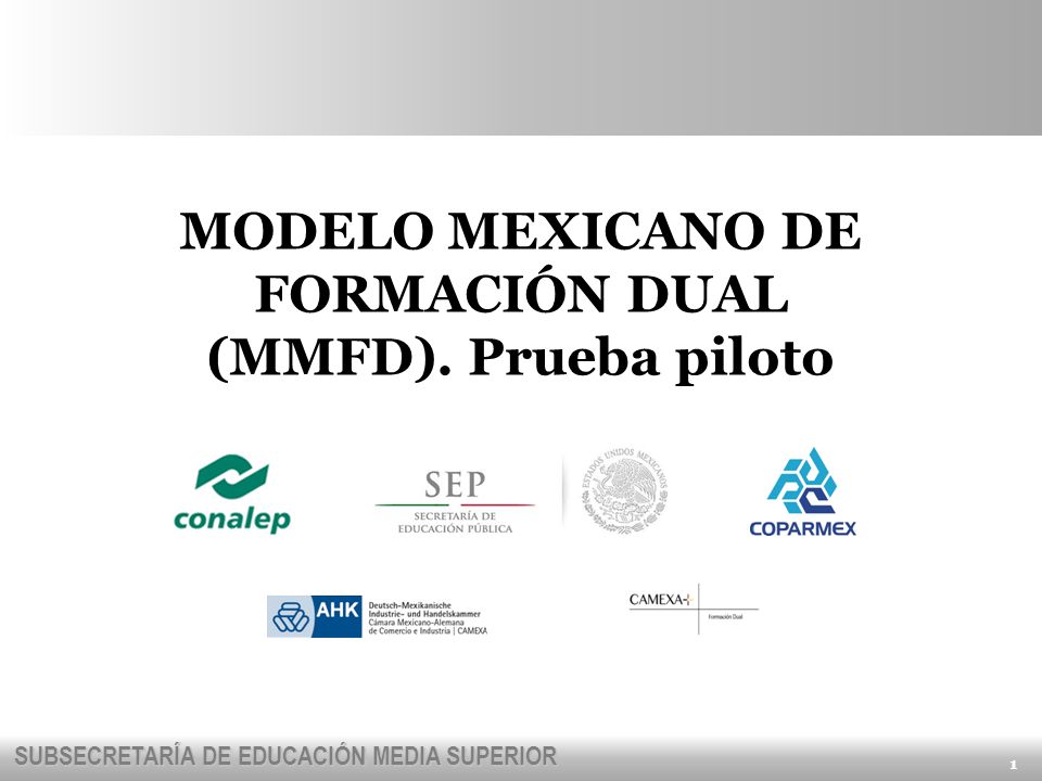 MODELO MEXICANO DE FORMACIÓN DUAL - ppt descargar