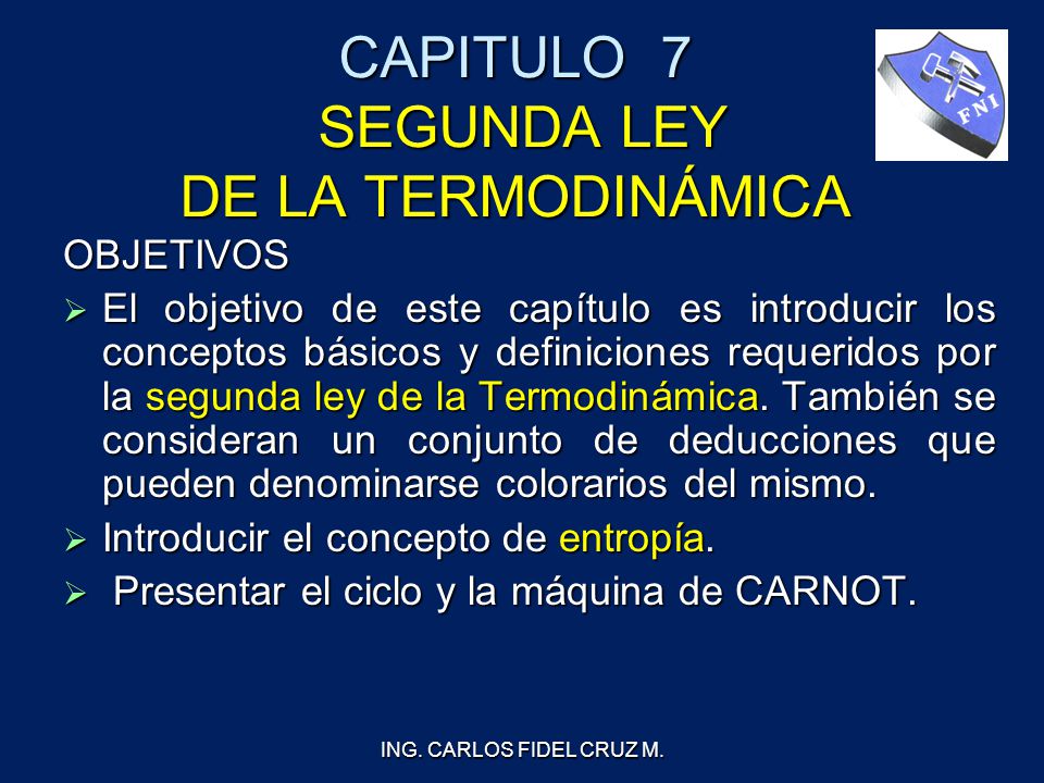 CAPITULO 7 SEGUNDA LEY DE LA TERMODINÁMICA - ppt video online descargar