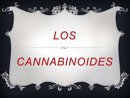 LOS CANNABINOIDES.  Un cannabinoide es un compuesto orgánico, perteneciente al grupo de los terpenofenoles, activa los receptores cannabinoides en el.