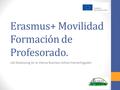Erasmus+ Movilidad Formación de Profesorado. Job Shadowing en la Vienna Business School Hamerlingplatz.