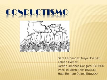 Sara Fernández Araya B52643 Fabián Gómez Jordán Jiménez Gongora B43566 Priscilla Meza Solís B54418 Hael Romero Quiros B59290.