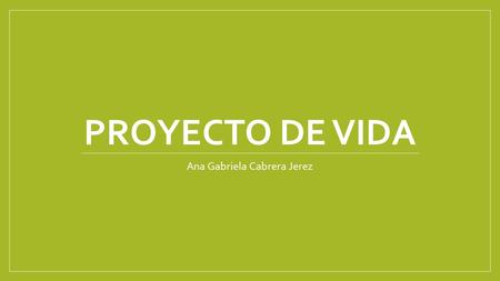 Ana Gabriela Cabrera Jerez
