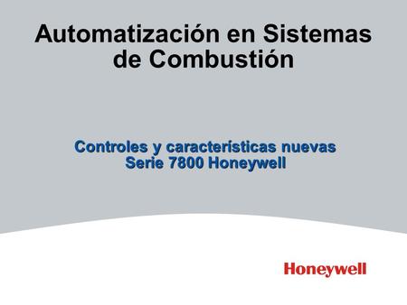 Automatización en Sistemas de Combustión