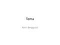 Tema Kerri Bergquist. Pondrías fin a todas las guerras? Como? Pondría fin a todas las guerras por que muchas familias son rotas por que de las guerras.