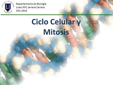 Ciclo Celular y Mitosis