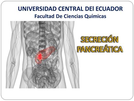 UNIVERSIDAD CENTRAL DEl ECUADOR Facultad De Ciencias Químicas
