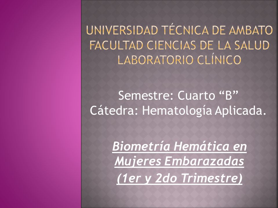 En un examen de biometria hematica sale si estas embarazada hotsell